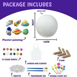 Bricolage éducatif Graffiti lumineux planète <span class=keywords><strong>boule</strong></span> veilleuse peint modèle coloriage jouets vinyle artisanat Kit ensemble vinyle ours artisanat - Product Image 6