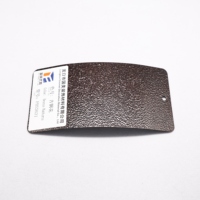 Peinture en poudre époxy solide couleur bronze à texture martelée pour meubles et application par pulvérisation sur papier