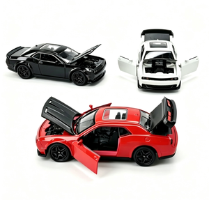 Modèle de voiture tout-terrain en alliage moulé sous pression, jouet pour enfants, échelle 1:36, quatre portes, avec mécanisme de freinage, pièce de collection unisexe - Product Image 5