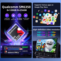 Adaptador Carlinkit con Pantalla Dividida Sm6350 Android 15 Carplay, 8 GB de ROM, 128 GB de RAM, 512 GB Tbox Ultra Video TV, Video 5G Inalámbrico, Car Play Auto