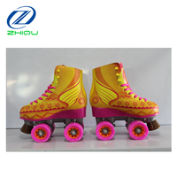 Patins à roulettes les plus populaires, chaussures en PU à quatre roues, patins à roulettes quad pour enfants