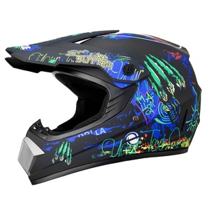 Casco de moto de cross aprobado por VIRTUE DOT, diseño elegante, material ABS, disponible en Blanco/Negro, tallas S/M/L/XL - Product Image 1