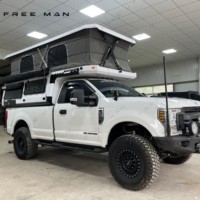 Remorque de camping moderne en alliage d'aluminium léger pour camionnettes, tente de toit, mini-caravane