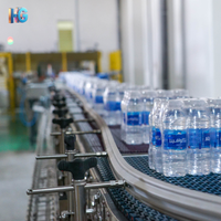 Machine de remplissage de bouteilles entièrement automatique 3-en-1, équipement d'emballage intégré pour usine d'eau minérale pure