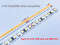 Extrémité de bande LED COB couvercle sans soudure Transparent connecteur à Angle droit fil pour bricolage DIM CCT RGB bandes LED 8mm 10mm 2pin 4pin