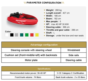 Motoscafo Veloce con Certificato CE per Pesca, Yacht e Barche di Lusso in HDPE - Product Image 4