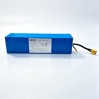 Batteries de scooter électrique 3.0Ah 2.0Ah 18650 avec protection BMS, batterie de vélo électrique 2600mAh, batterie lithium-ion portable 48V 15Ah
