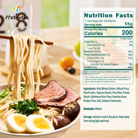 Nouvelle Boîte de Ramen Udon Végétalienne Raffinée 22g à Haute Teneur en Protéines, Non Frite, de Fabrication OEM pour un Repas Sain en Voyage