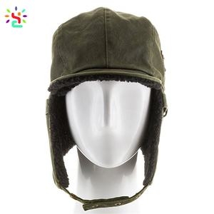 أفضل طيار جندي طيار قبعة فو فو مع اللوحات الأذن Ushanka الصص الشتاء - Product Image 3