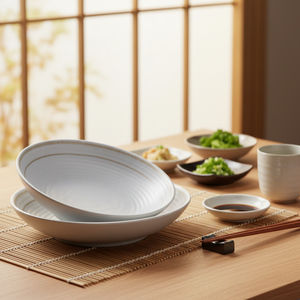 أطباق ميلامين مستديرة ضحلة للمطاعم مقاس 9.2 بوصة غير قابلة للكسر مطبوعة حسب الطلب بالجملة - Product Image 2