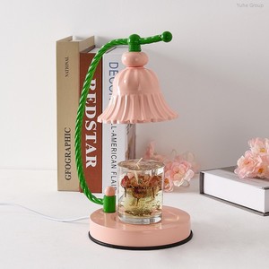 Cute Aromatherapy Candle Warmer Home Decoration pink Wax Metal Candle Warmer Lamp with <b>Timer</b> & Dimmer - Product Image 6