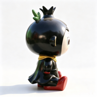 Statuette de bébé mascotte fruit de dessin animé en résine, assise, taille et couleur personnalisables, pour la décoration de la maison, du bureau, du jardin, du parc, du centre commercial
