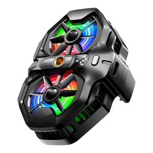 Ventilador <span class=keywords><strong>de</strong></span> refrigeración LED RGB <span class=keywords><strong>de</strong></span> alta potencia DL21, Enfriador <span class=keywords><strong>de</strong></span> teléfono móvil <span class=keywords><strong>de</strong></span> doble pantalla con Clip trasero <span class=keywords><strong>para</strong></span> teléfonos móviles y controladores <span class=keywords><strong>de</strong></span> juegos - Product Image 1