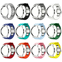 Edelstahl-Uhrengehäuse mit Gummiband-Modifikationskit für Swatch AP Royal Pop Armband für AP Swatch Collab Royal Pop Armband für Swatch