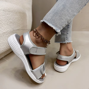 Sandales de sport à semelle épaisse pour femmes, nouveau style d'été, confortables, grandes tailles, pour la plage, vente en gros - Product Image 4