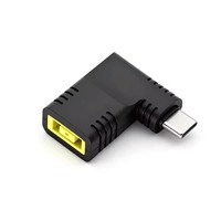 Convertidor PD de 65W Lenovo, Adaptador de Carga de Corriente de Cuadrado a Tipo C, Conector USB-C Macho a Entrada Cuadrada Hembra para Laptop