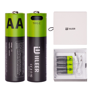 IILEER Factory Sales 1.5V 1400mAh 1200 Cycles Rechargeable 2405mWh Lithium Ion Batteries With Type C Port - Product Image 6
