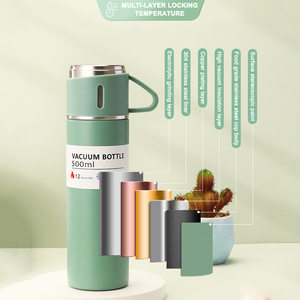 Juego de Regalo con <span class=keywords><strong>Precio</strong></span> Negociable, 3 Piezas, Tapas, Termo de Viaje de Acero Inoxidable 304, Vaso Térmico, Botella de Agua, <span class=keywords><strong>Tazas</strong></span> para Navidad - Product Image 3