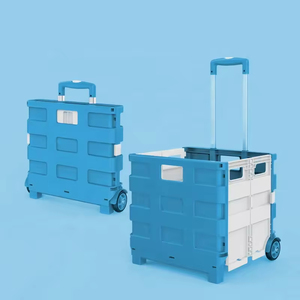 Custom Multi-functional Foldable <strong>Shopping</strong> Cart Outdoor Lightweight Portable <strong>Large</strong> Capacity 45L <strong>Trolley</strong> - Product Image 1