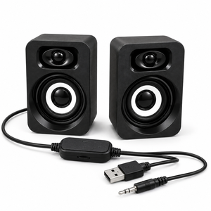 Computer Speakers <b>2.0</b> Channel <b>USB</b> Powered Wired Stereo Sound for PC Laptop - Product Image 3