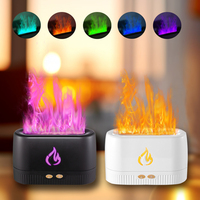 Humidificateur d'aromathérapie à flamme, direct usine, cadeaux de fête, lumière colorée, humidificateur USB, humidificateur à flamme de feu, humidificateur parfumé