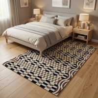 High Quality Handmade Acrylic Carpet Bedroom Large Dark Color Wholesale Price Area Rugs