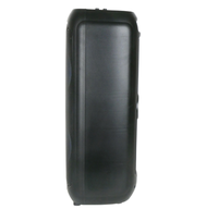 Haut-parleur portable de karaoké pour fêtes en extérieur, personnalisé, super basses fréquences, double 40W, étanche IPX4, LED RGB, micro intégré, FM, 8 pouces