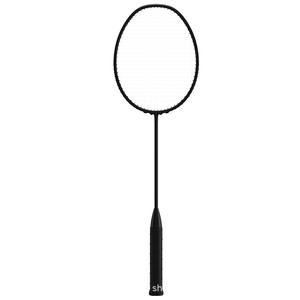 <span class=keywords><strong>Raquette</strong></span> de <span class=keywords><strong>badminton</strong></span> WAVAW authentique 4U en fibre de carbone intégrale, type défensif, pour amateur junior, <span class=keywords><strong>petite</strong></span> taille, noire, avec grip en PU durable - Product Image 1