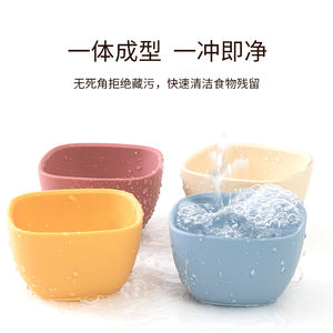 Food Grade Silicone Square <strong>Bowl</strong> Durable Thickened Baby Feeding <strong>Bowl</strong> With Suction Cup For Baby Weaning Bulk Supply - Product Image 6