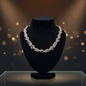 Pulsera de Cadena con Piedra Natural de Corte Esmeralda de 18K, Chapada en Rodio, Geométrica, Clásica, Unisex, Certificada por IGI, Joyería de Boda AMBER JEWELS - Product Image 2