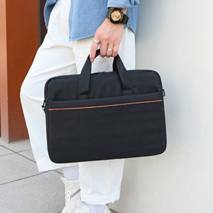 Sac pour ordinateur portable Oxford imperméable de 15,6 pouces, sacoche d'affaires légère, durable, antichoc, grande capacité, sac bandoulière pour homme - Product Image 5