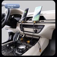 Kabel Data Pengisian Daya Super Cepat Tiga-dalam-Satu 240W Bahan TPE Terlindung Anyaman untuk Android