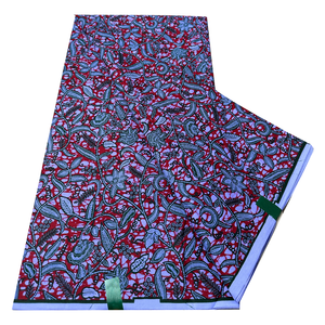 Tissu Hollandais Mode Africaine 100% Coton Capulana Cire <span class=keywords><strong>6</strong></span> Mètres Tissu Imprimé Africain Textile Kente <span class=keywords><strong>Pagne</strong></span> pour la Couture - Product Image 5