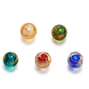 Colored Gold Foil Glass <b>Beads</b> 10mm Round Loose <b>Beads</b> For Bracelet Making DIY Jewelry Accessories <b>Crystal</b> Lampwork <b>Beads</b> - Product Image 5