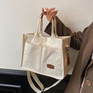 New Fashion Cotton Grocery Eco Friendly Shopper Zipper Women's Tote <b>Bags</b> with Printed logo and Straps - Product Image 3