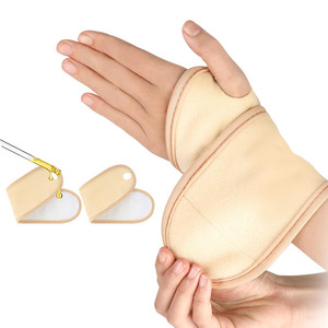 Envoltura de compresión de aceite de ricino para muñecas y manos, compresas de aceite de ricino, soporte de compresión para alivio del dolor, soporte nocturno para muñeca - Product Image 1