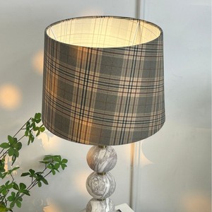 Modern Marble Table <b>Lamp</b> With Plaid Shade Warm <b>Light</b> <b>LED</b> E27 Switch Control For Home Decor - Product Image 2