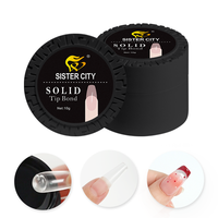 Colle à ongles UV en gel solide non collante et inodore, pour salon, LED, non toxique, longue durée, écologique, DIY, French Designer, super résistante