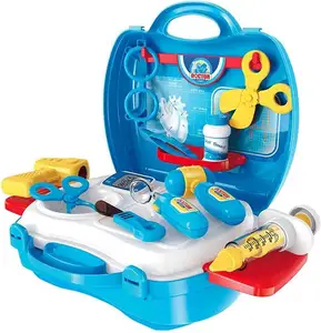 Kit de ferramentas médicos e brinquedos infantis, kit de brinquedos para médicos e médico em casa, conjunto de bonecas e kits médicos, 2023