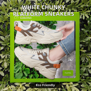 Nuevas Zapatillas Deportivas Blancas con Luces, Tacones Altos, Plataforma Gruesa, Suela Gruesa, Transpirables, para Mujer, Primavera-Otoño - Product Image 2