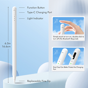 Uogic Nhôm Máy Tính Bảng Vẽ Hoạt Động Stylus Pen Kim Loại Màn Hình Cảm Ứng Điện Dung Stylus Bút Chì Cho Apple iPad - Product Image 3