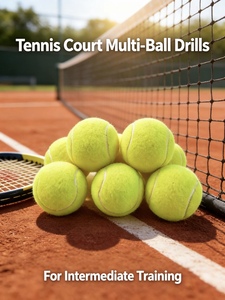 <span class=keywords><strong>Pelotas</strong></span> de Tenis <span class=keywords><strong>Dunlop</strong></span> de Goma para Entrenamiento y Práctica en Todo Tipo de Cancha, TS, Arena, Césped Duro, Paquete de 4 - Product Image 4