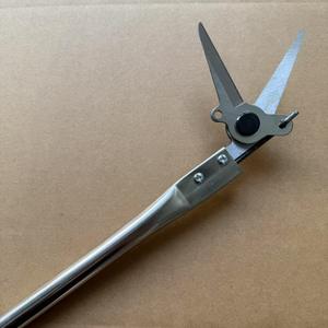 Sécateur à haute portée en acier inoxydable, structure papillon, cisailles manuelles pour arbres fruitiers, manche métallique gris - Product Image 5