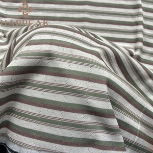 Tissu en polyester rayé HAPPEAK, tissu ajouré en pointelle <span class=keywords><strong>de</strong></span> qualité supérieure pour vêtements pour enfants durables - Product Image 3