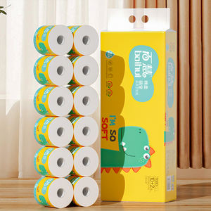 Rouleau de papier toilette en gros 3 plis ultra doux, essuie-tout, emballage hygiénique pour usage quotidien en salle de bain - Product Image 5