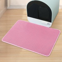 Tapis de litière pour chat durable, double couche, imperméable, pour la propreté de la maison des chats, tapis de litière pour chat en EVA