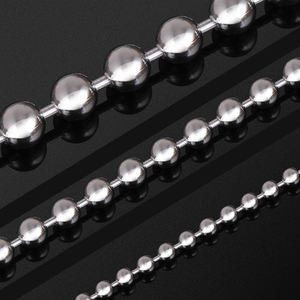 سلسلة كروية من الشركة المصنعة لمجوهرات Diy سلسلة كروية من الفولاذ المقاوم للصدأ - Product Image 3