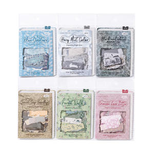 Pacchetto <span class=keywords><strong>di</strong></span> adesivi da 50 pz/pacco all'ingrosso collezione <span class=keywords><strong>di</strong></span> tessuti Vintage a mano materiale <span class=keywords><strong>di</strong></span> base strappato - Product Image 1