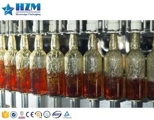Full Automatic Glass Bottle Beer Carbonated Beverage Soda Water Sparking Water Soft Drink Filling Machine