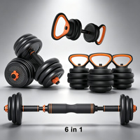 Ensemble d'haltères en ciment personnalisable en gros d'usine, équipement de fitness réglable pour l'entraînement musculaire et le renforcement musculaire